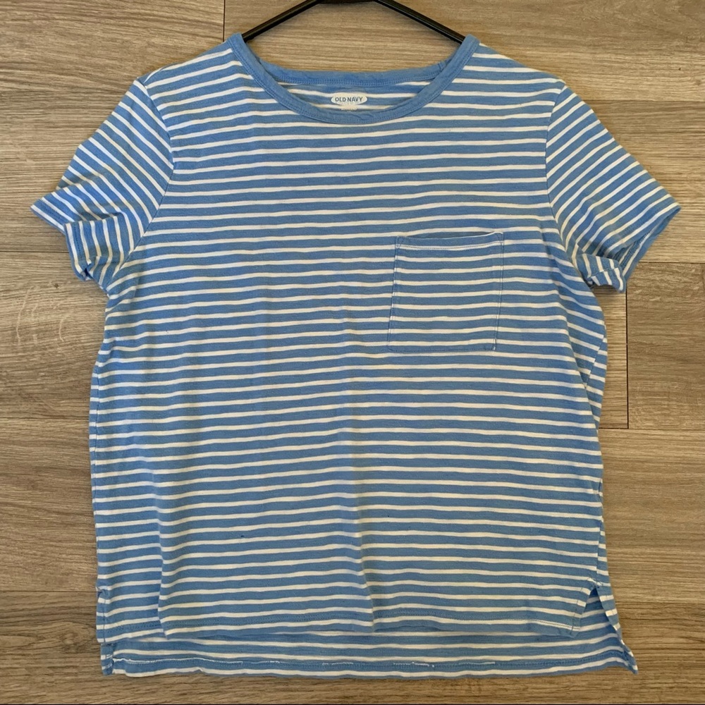 Blue Striped Old Navy T-Shirt
